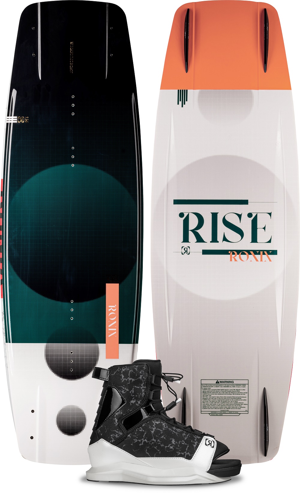 Ronix Wakeboard Package Rise Board w/ Halo Boot